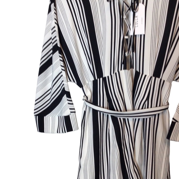 Lucca Romper - Black and White stripe Size  Small NWT - Picture 10 of 10